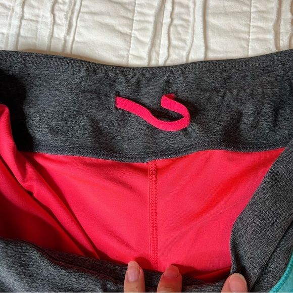2/$30 MPG Athletic Shorts Teal, Grey with Pink Biker Short SZ M - Picture 2 of 11